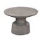 Armen Living Sephie Round Pedestal Coffee Table in Gray Concrete LCSFCOCCGR - alternate 3